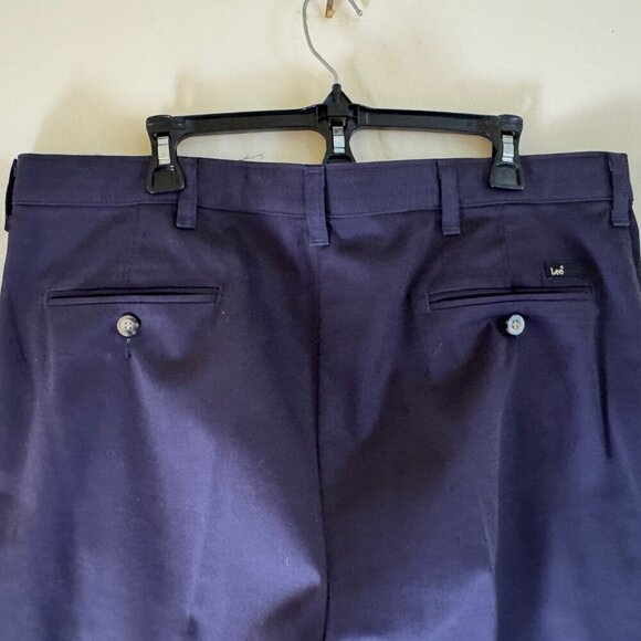 Lee Custom fit collection Navy Blue Men's Work Dress Pants size 38x32 - Picture 4 of 8